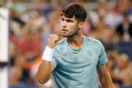 Carlos Alcaraz at the Cincinnati Open 2025. (Photo: Getty)